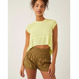 Free People Lime Short Sleeve Tee